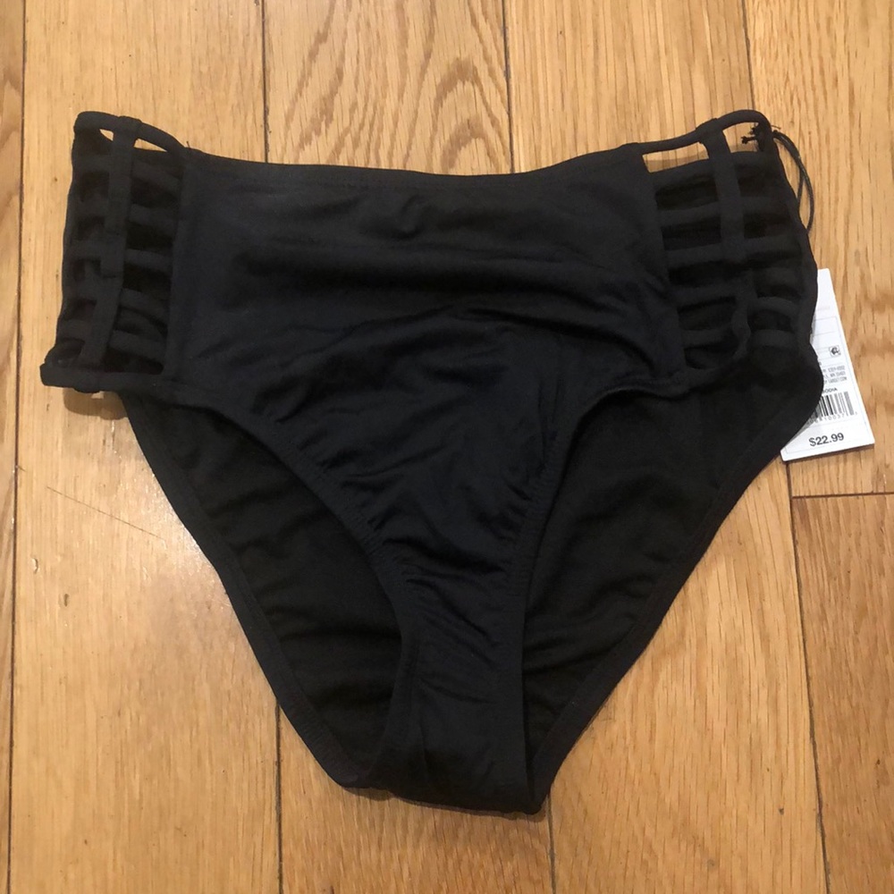 NWT black bathing suit bottom